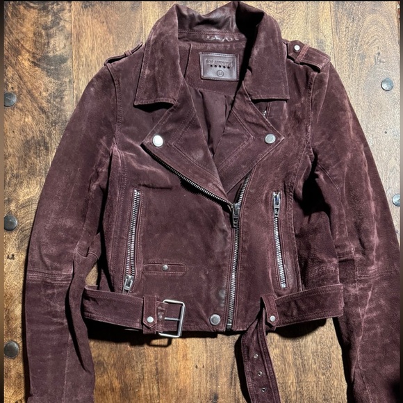Blank NYC Jackets & Blazers - Blank NYC burgundy leather jacket
